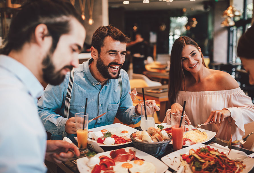 leave a review to earn a night out for a four person group